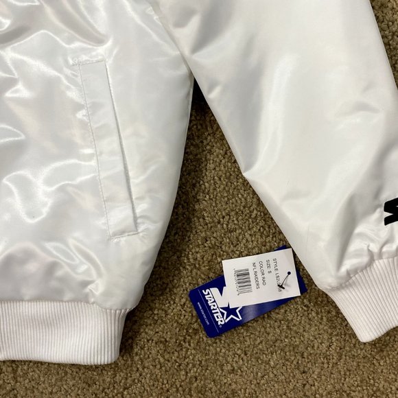 LAS VEGAS RAIDERS Starter WHITE Jacket M L XL 2X - Picture 9 of 9